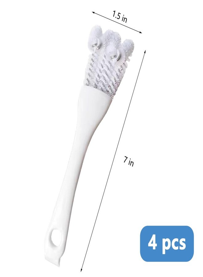 YAFIYGI 4Pcs Bird Cage Cleaner Tools Long Handle Brush Supplies for Cleaning Poop Off Birdcage Dropping Remover Accessories for Parrot Cages Bunny Habitats and Pet Cage Maintenance - Image 2